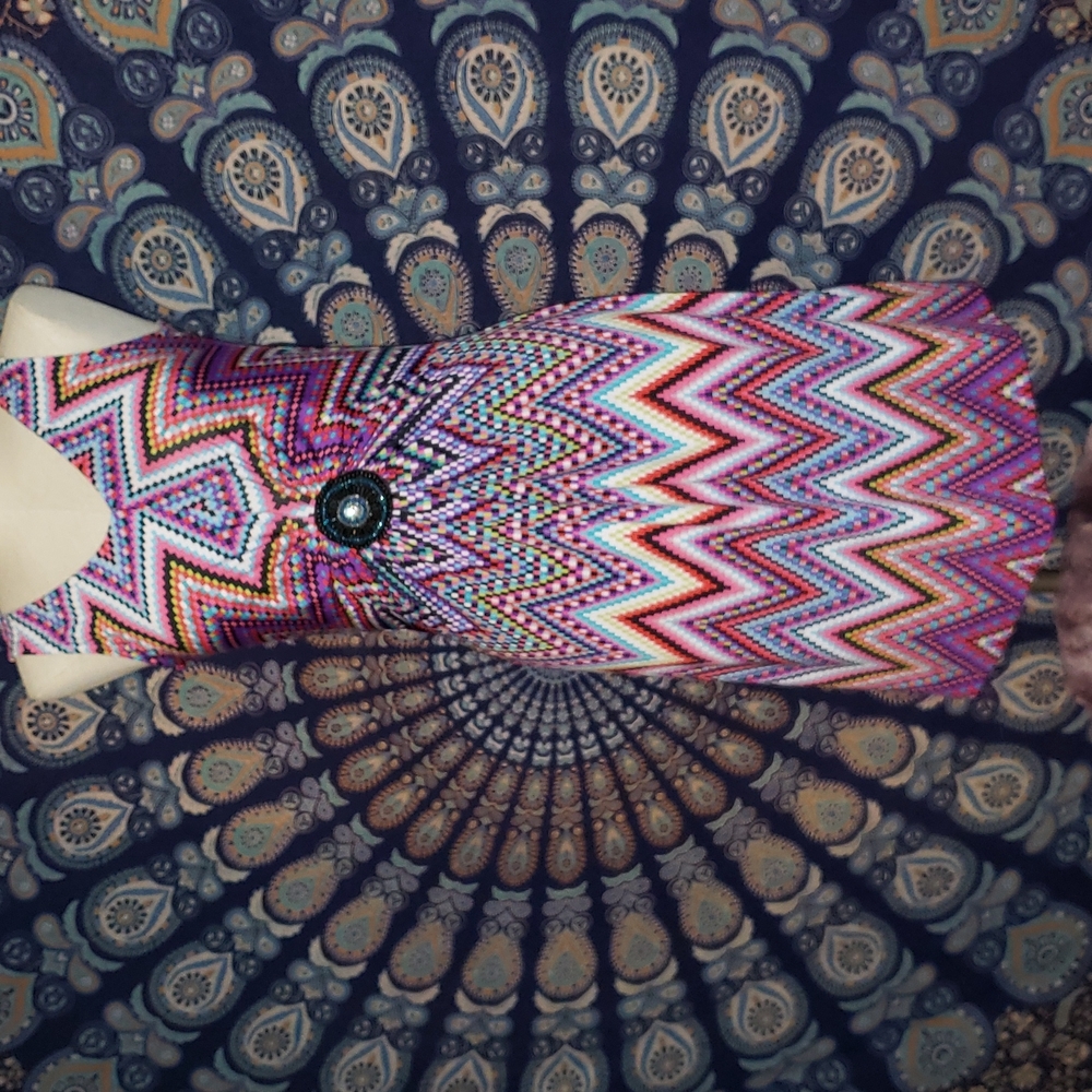 👺Size medium Nina Leonard dress. Comfy stretchy.